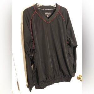 FootJoy Men’s Black Large Size Pullover Golfers Windbreaker